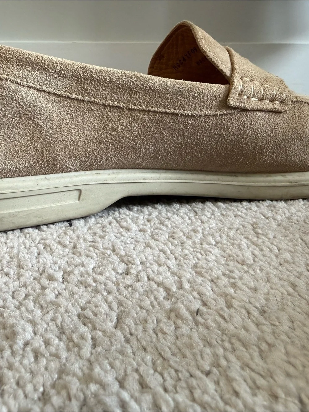 Suitsupply Beige Suede Penny Loafers